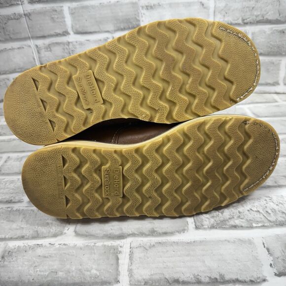 DIEHARD Sure Track Men's Size 10.5 Soft Toe Brown Leather Oxford Work Shoes - Picture 10 of 15